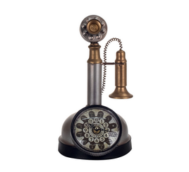 Reloj vintange teléfono de sobremesa / Medino Store